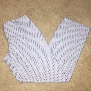 Moschino blue polka dot trousers